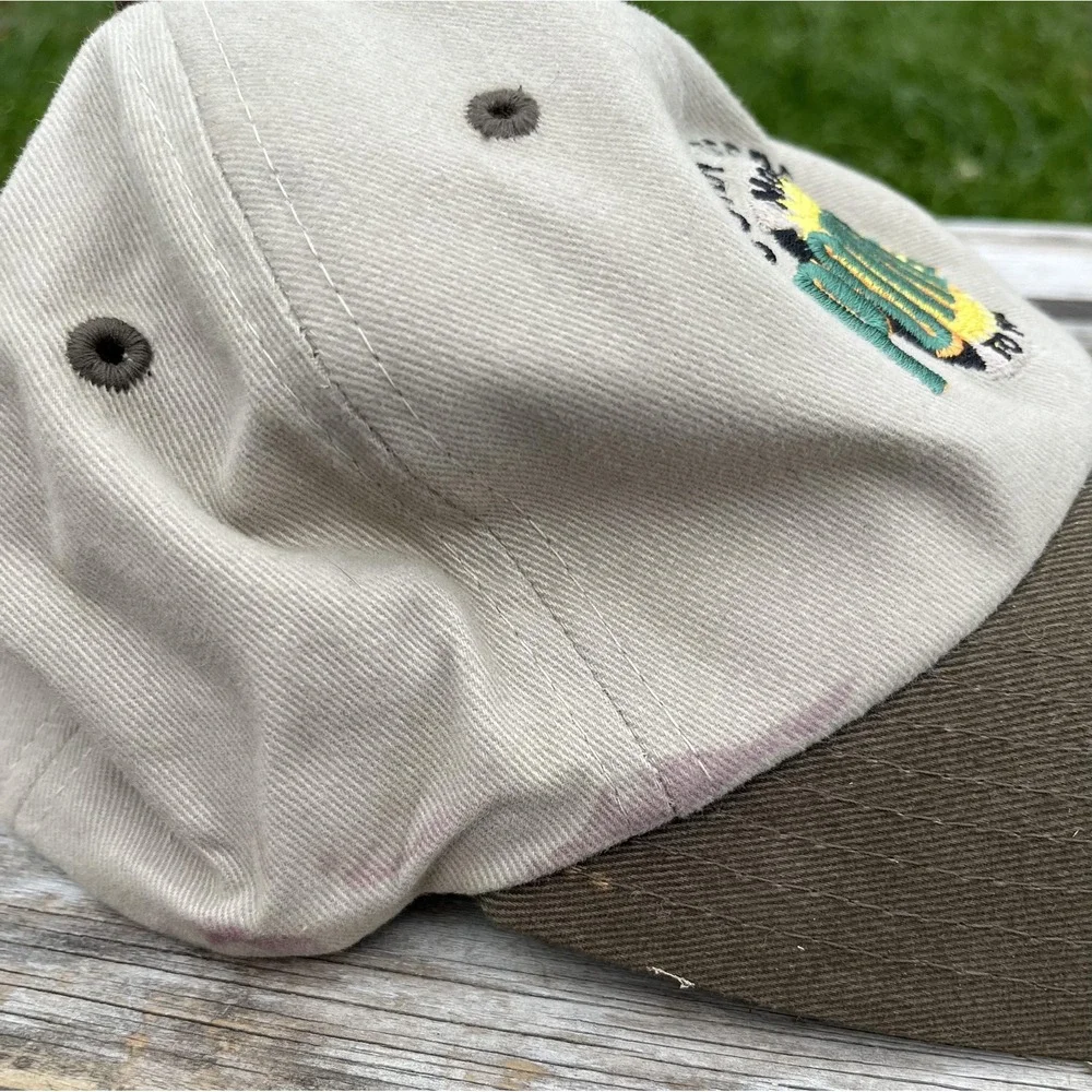 John Deere Hat‎ Cap Strap Back Tan Brown Embroidered 4000 Series Tractors Mens